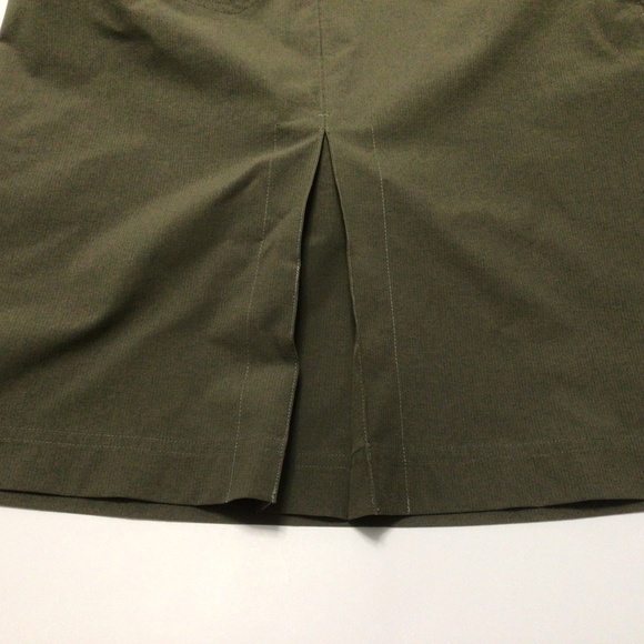 Tilley Goes With Anywhere Skirt/Skort Anti-theft Size 10 Olive Green - Picture 9 of 10